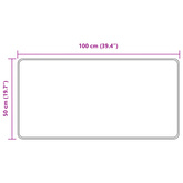 Chodnik dywanowy MARSA Szary 50 x 100 cm Poliester i PVC