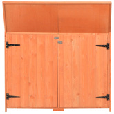 Schowek ogrodowy, 128x42x91 cm, drewniany