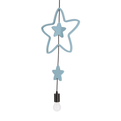 Trio shs p lampa wisząca czarny 3x20W E27 iq kids złoty+różowy+niebieski