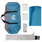 Wodoodporny tarp do campingu niebieski 695 x 580 x 200 cm