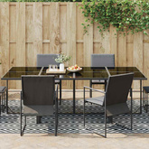 Dywan na zewnątrz, ARAKIL biało-czarny, 190x290 cm, PP