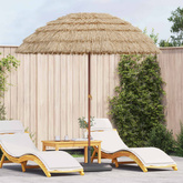 Parasol plażowy Naturalny 205 x 205 x 210 cm Poliester i Stal