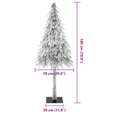 Sztuczna choinka Biały 76 x 76 x 180 cm Polietylen i metal