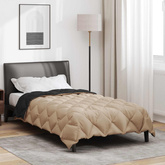 Zimowa Kołdra Czarny i Taupe 135 x 200 cm Mikrofibra