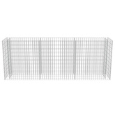 vidaXL Podwyższona donica gabionowa, galwanizowana stal, 270x50x100 cm