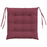 Poduszki na siedziska 4 pcs Czerwone wino 40 x 40 x 6 cm
