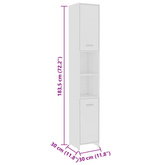 4-częściowy zestaw mebli łazienkowych, biały