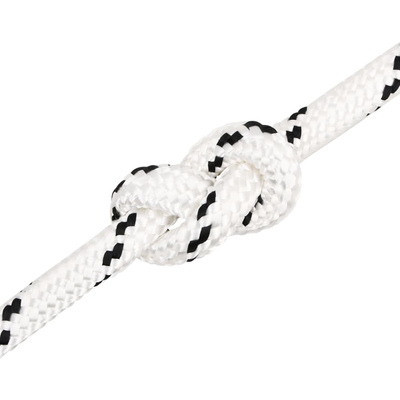 vidaXL Pleciona linka żeglarska, biała, 16mm x 25 m, poliester