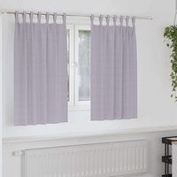 Firany blackout z kółkami 2 pcs Metaliczny Szary 140 x 140 cm
