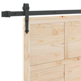 Drzwi przesuwne naturalny 90 x 208 cm Lite drewno sosnowe
