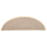 Maty na schody 15 szt. 56x17x3 cm, biało-brązowe, półokrągłe