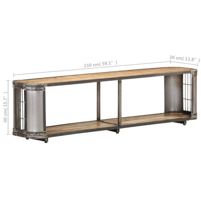 vidaXL Szafka pod TV, 150 x 30 x 40 cm, lite drewno mango