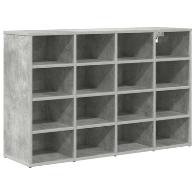 Szafka na buty z półką Betonowy szary 103 x 30 x 67 cm