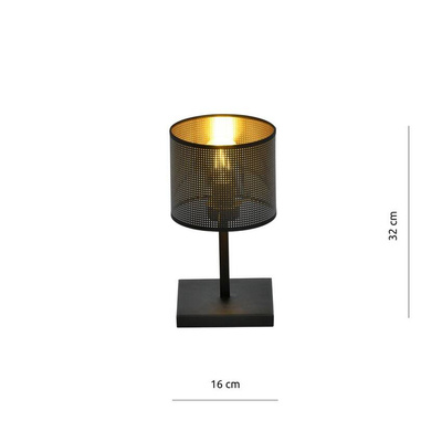 Lampka nocna  JORDAN LN1 BLACK/GOLD