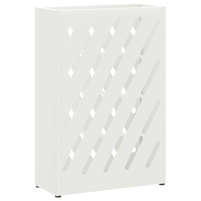 Stojak na Parasol Deszczowy Biały 28 x 12 x 41 cm Stal
