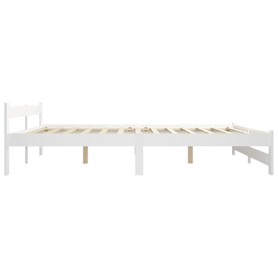 vidaXL Rama łóżka, biała, lite drewno sosnowe, 160 x 200 cm wariant 5