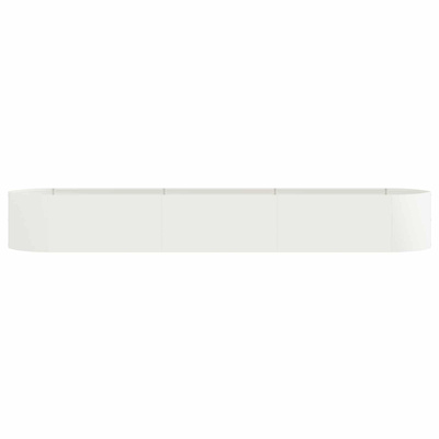 Podniesione Łóżko Ogrodowe Biały 300 x 40 x 40 cm Stal