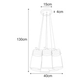 Lampa wisząca K-8004-6 z serii RAVEN