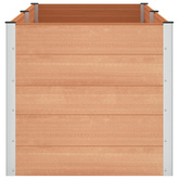 Podniesiona rabata ogrodowa brązowy 250 x 100 x 91 cm