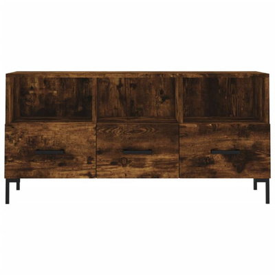 vidaXL Szafka pod TV, przydymiony dąb, 102x36x50 cm wariant 5