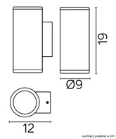 Kinkiet zewnętrzny M1457 DG