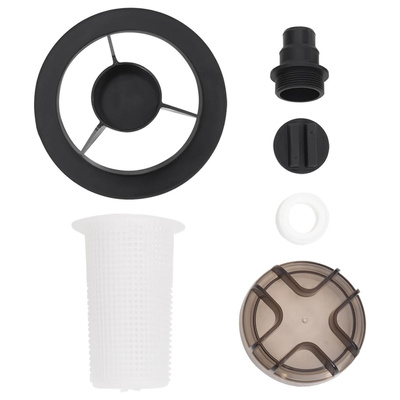 Piaskowy filtr basenowy z filtrem wstępnym, czarny