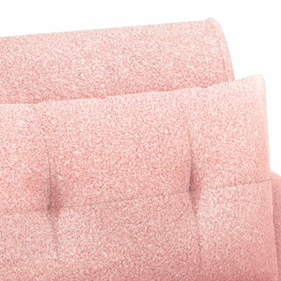 Sofa dwuosobowa z guzikowym pikowaniem różowy 117 x 67 x 77 cm