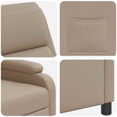 Fotel recliner Cappuccino Ekoskóra
