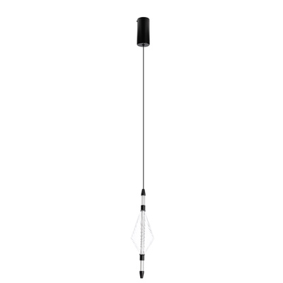 VITA lampa wisząca czarny 7,5W LED 2700K klosz bezbarwny
