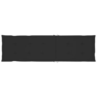 vidaXL Leżak tarasowy z podnóżkiem i poduszką, lite drewno akacjowe