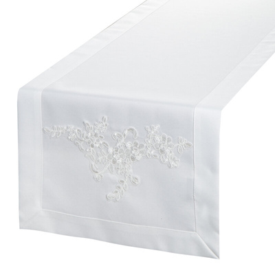 Bieżnik Bari biały 40x140