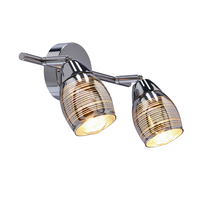 Lampa sufitowa MILTON listwa ze szklanymi kloszami regulowana 2-punktowa do kuchni