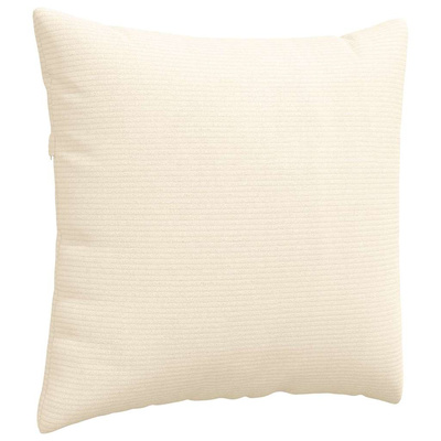Poduszki na sofę 2 pcs Kremowy 50 x 50 cm Tkanina sztruksowa