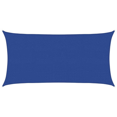 Żagiel przeciwsłoneczny, 160 g/m?, niebieski, 2x3,5 m, HDPE