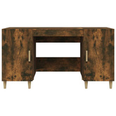 vidaXL Biurko, przydymiony dąb, 140x50x75 cm, materiał drewnopochodny model standard