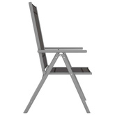 vidaXL Składane krzesła ogrodowe, 6 szt., tkanina textilene, czarne model standard