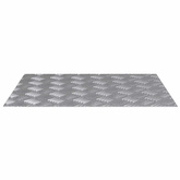 Stopień Prostokątny 2 pcs Srebrny 60 x 50 cm Aluminium