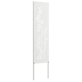 Ekran zapewniający prywatność w ogrodzie Biały 32 x 140 cm
