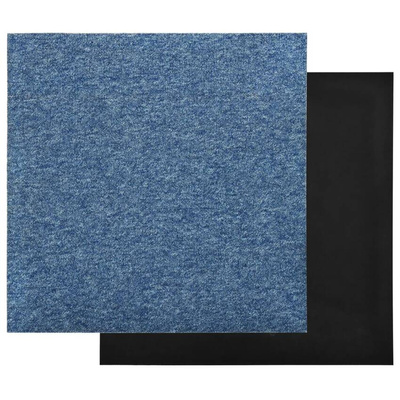 vidaXL Podłogowe płytki dywanowe, 20 szt., 5 m², 50x50 cm, niebieskie