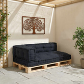 Poduszka do sofy paletowej 3 pcs antracytowy 120 x 80 x 38 cm