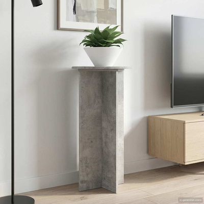 Stojak na rośliny 2 pcs Betonowy szary 40 x 40 x 80 cm
