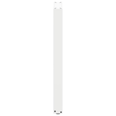 Nogi do stołu barowego w kształcie litery U 2 szt. Białe 40x(90-91) cm Stal