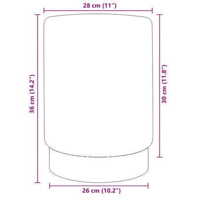 Stołek, czarno-złoty, aksamit 28 x 36 cm