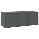 vidaXL Szafka pod TV, szara, 80x34x30 cm, materiał drewnopochodny