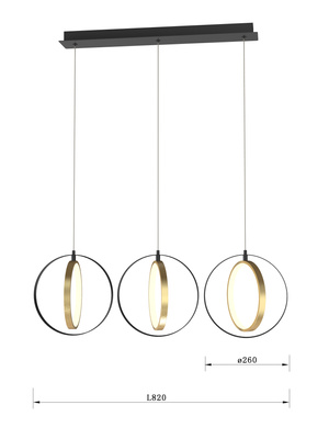 Lampa wisząca VALLA 7134-0310