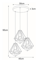 Lampa wisząca K-4813 z serii GOLD KAJA