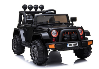 Auto Na Akumulator Jeep BRD-7588 Światła LED MP3 Pilot Czarny 4x4