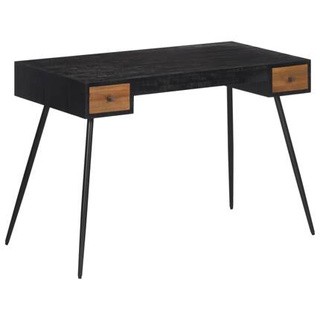 vidaXL Biurko, 117x56,5x75 cm, lite drewno z odzysku