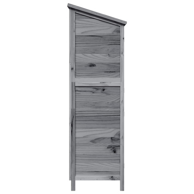 Shed ogrodowy Szary 106 x 56 x 176,5 cm Drewno Świerkowe