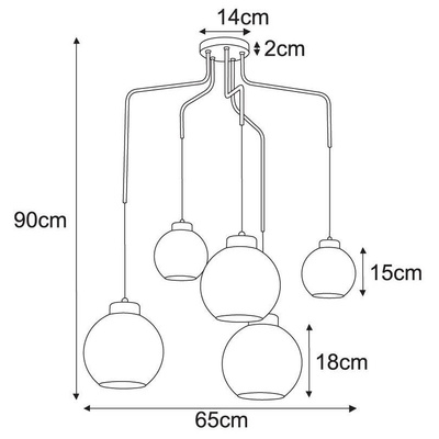 Lampa wisząca K-4875 z serii HORIK